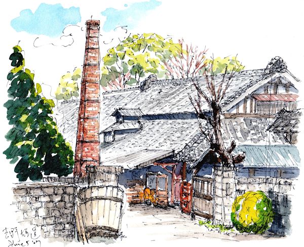 腰古井の酒蔵である吉野酒造(千葉)