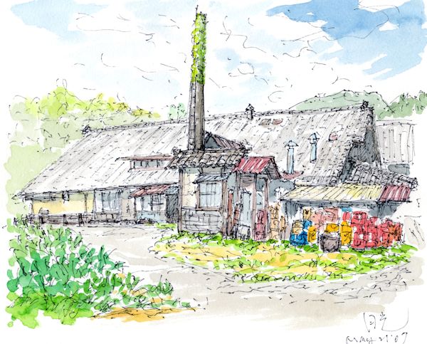 月光の酒蔵である菊水醸造店(長野)
