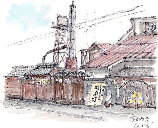 白岳仙の酒蔵である安本酒造(福井)