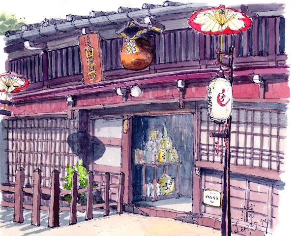 白真弓の酒蔵である蒲酒造場(岐阜)