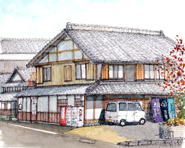 大垣城の酒蔵である武内酒造(岐阜)