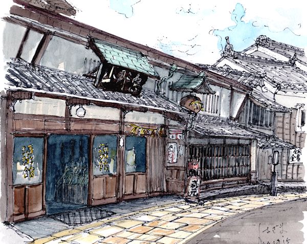 恵那山の酒蔵であるはざま酒造(岐阜)