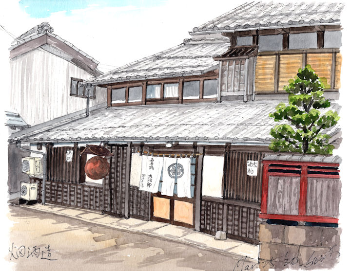 喜量能の酒蔵である畑酒造(滋賀)