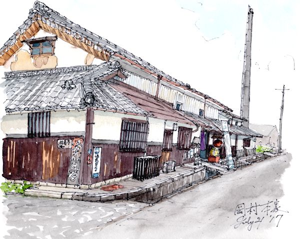 金亀の酒蔵である岡村本家(滋賀)