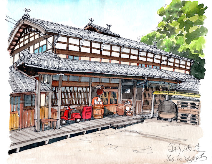 銀シャリの酒蔵である白杉酒造(京都)