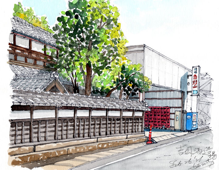 吉野山の酒蔵である吉岡酒造場(京都)