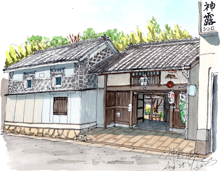 神露の酒蔵である神露酒造(岡山)