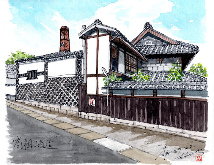 千寿の酒蔵である高祖酒造(岡山)