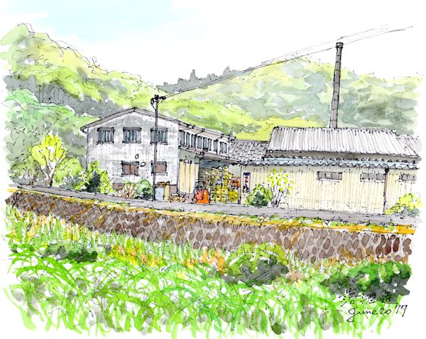 大正の鶴の酒蔵である落酒造場(岡山)