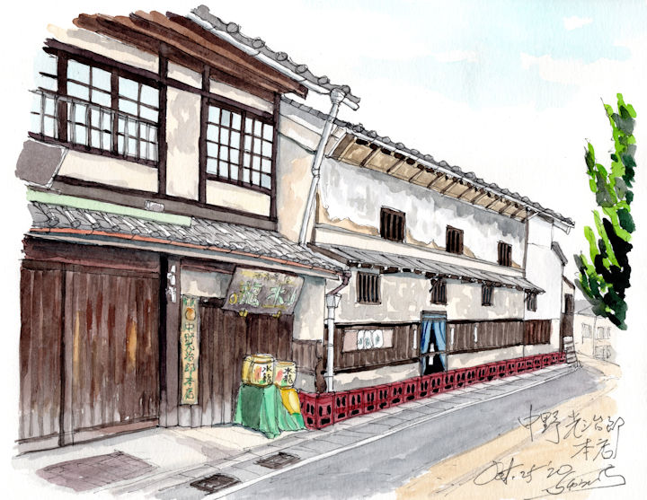 水龍の酒蔵である中野光次郎本店(広島)