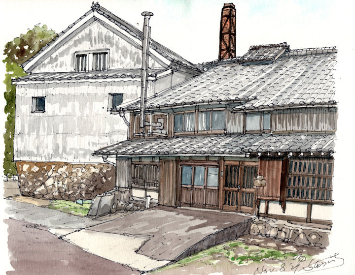 宮の井の酒蔵である小西酒造場(愛媛)