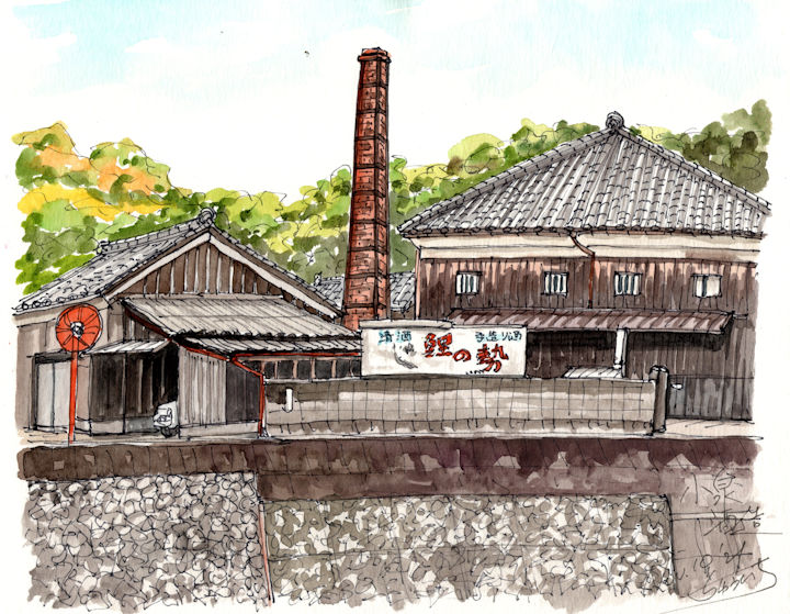 鯉の勢の酒蔵である小泉酒造(愛媛)