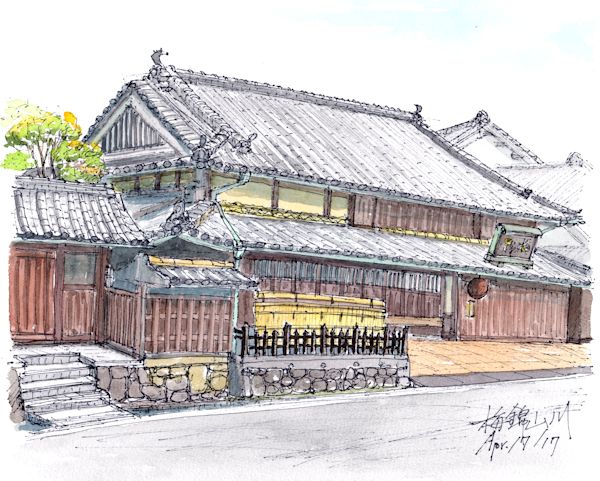 梅錦の酒蔵である梅錦山川(愛媛)