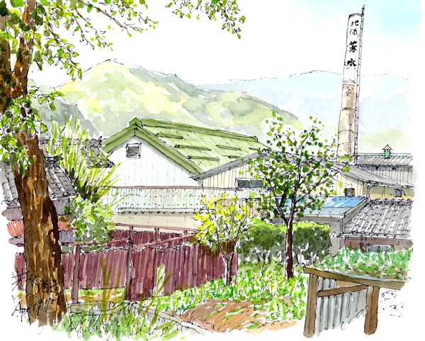 芳水の酒蔵である芳水酒造(徳島)