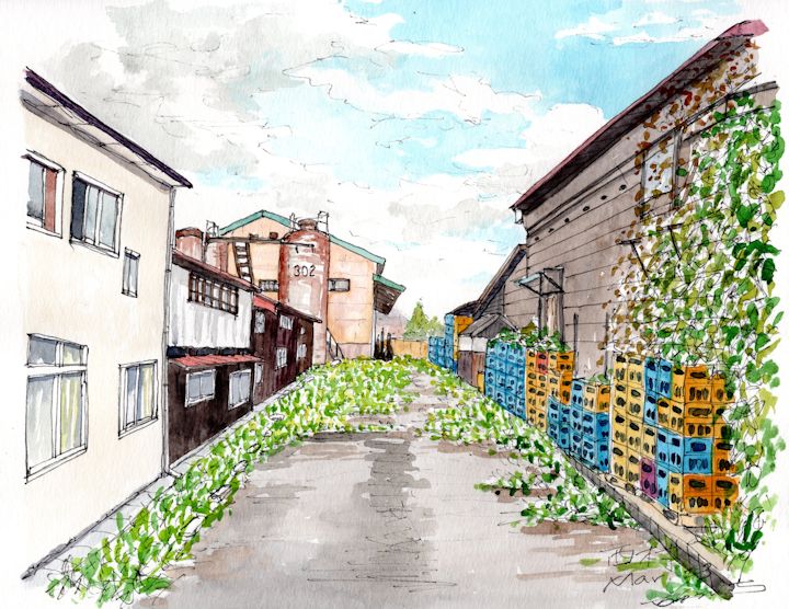 楽泉の酒蔵である西村醸造店(秋田)