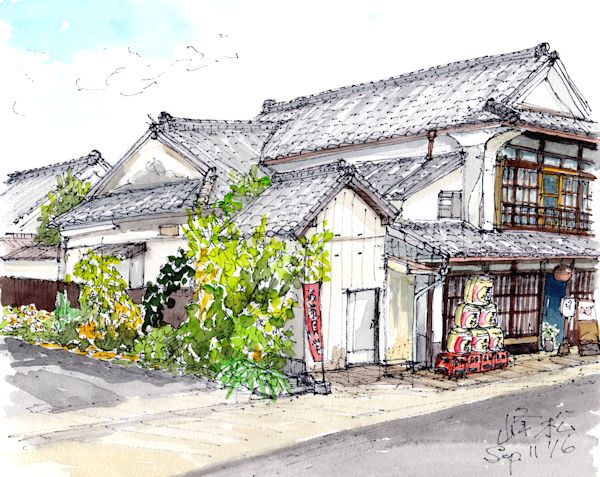 肥前浜宿の酒蔵である峰松一清酒造場(佐賀)