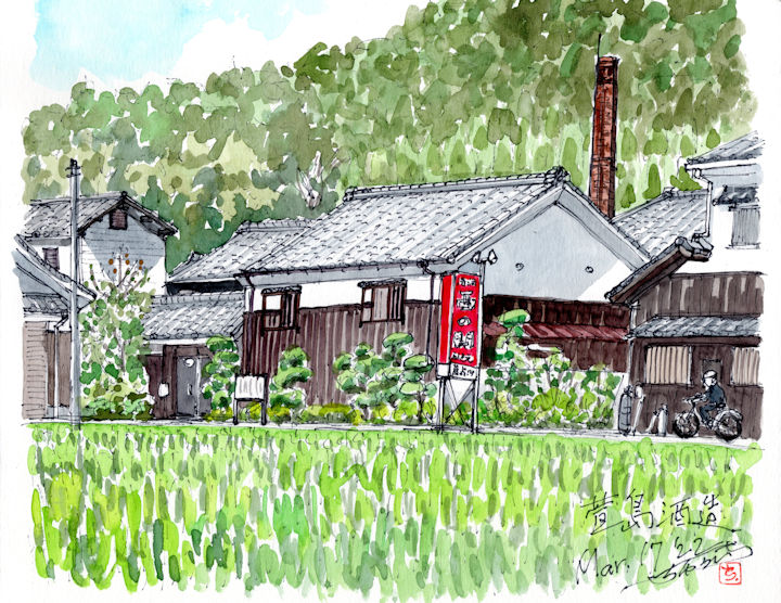 西の関の酒蔵である萱島酒造(大分)
